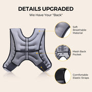 PACEARTH Weighted Vest,4lb/6lb/10lb/12lb/16lb/20lb/25lb/30lb Weight Vest with Reflective Stripe, Body Weight Vests Adjustable for Men, Women Workout, Strength Training, Running, Walking, Jogging