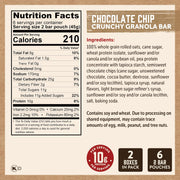 Kodiak Cakes Crunchy Granola Bar Variety Pack - Peanut Butter (2 boxes) and Chocolate Chip (2 boxes) High Protein Granola Bar Snack - 100% Whole Grain Granola Bars Bulk - (24) Total Pouches