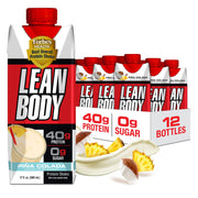 Lean Body Ready-to-Drink Salted Caramel Protein Shake, 20g Protein, Whey Blend, 0 Sugar, Gluten Free, 22 Vitamins & Minerals, (Recyclable Carton & Lid - Pack of 4)