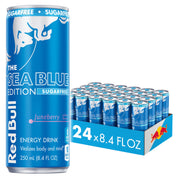 Red Bull Energy Drink Sugar Free Variety Pack, Red, Amber, and Sea Blue, with 80mg Caffeine, Taurine & B Vitamins, 8.4 fl. oz, Pack of 12 Cans