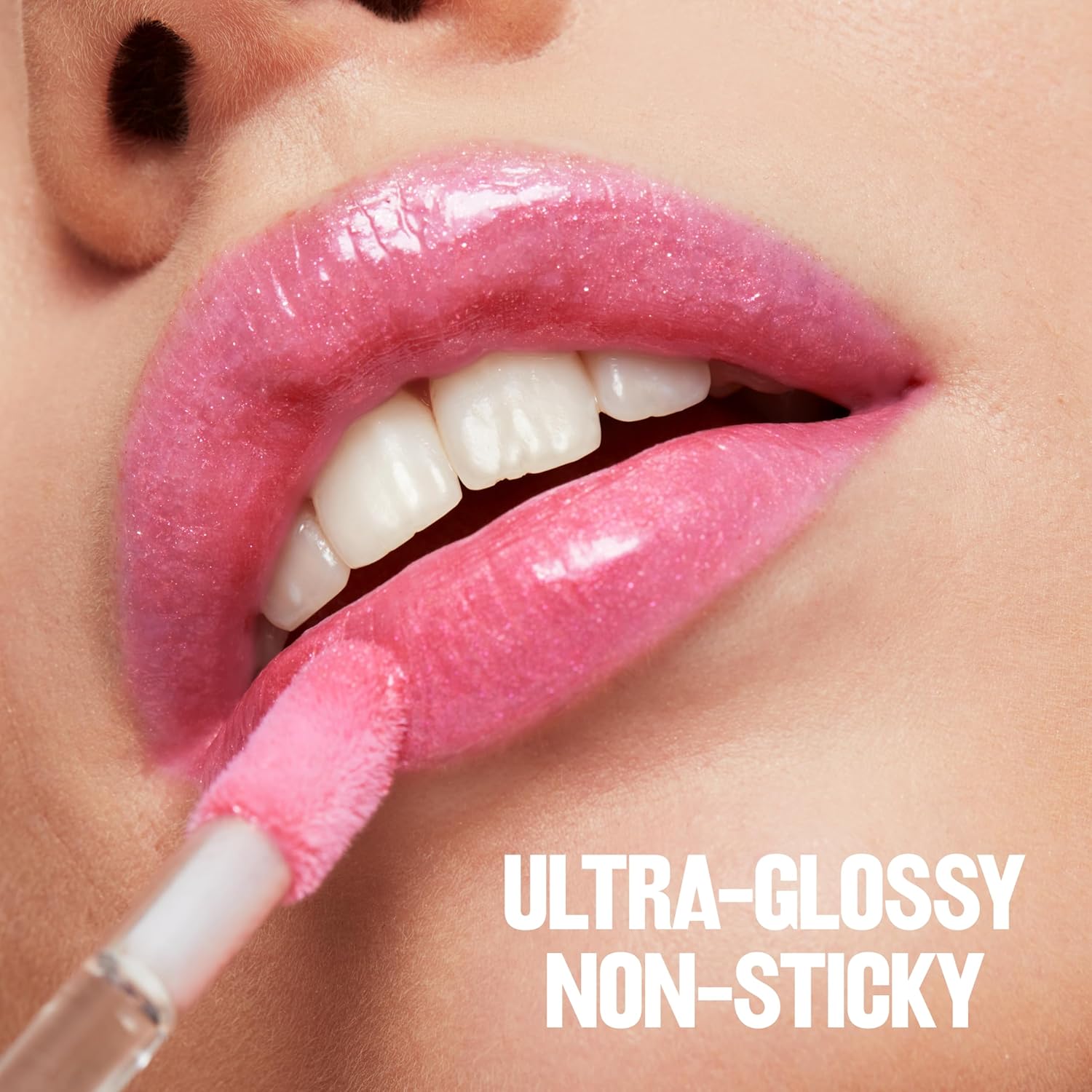 Revlon Super Lustrous Lip Gloss, Non-Sticky, Hydrating, High Shine Finish, 215 Super Natural, 0.13 oz