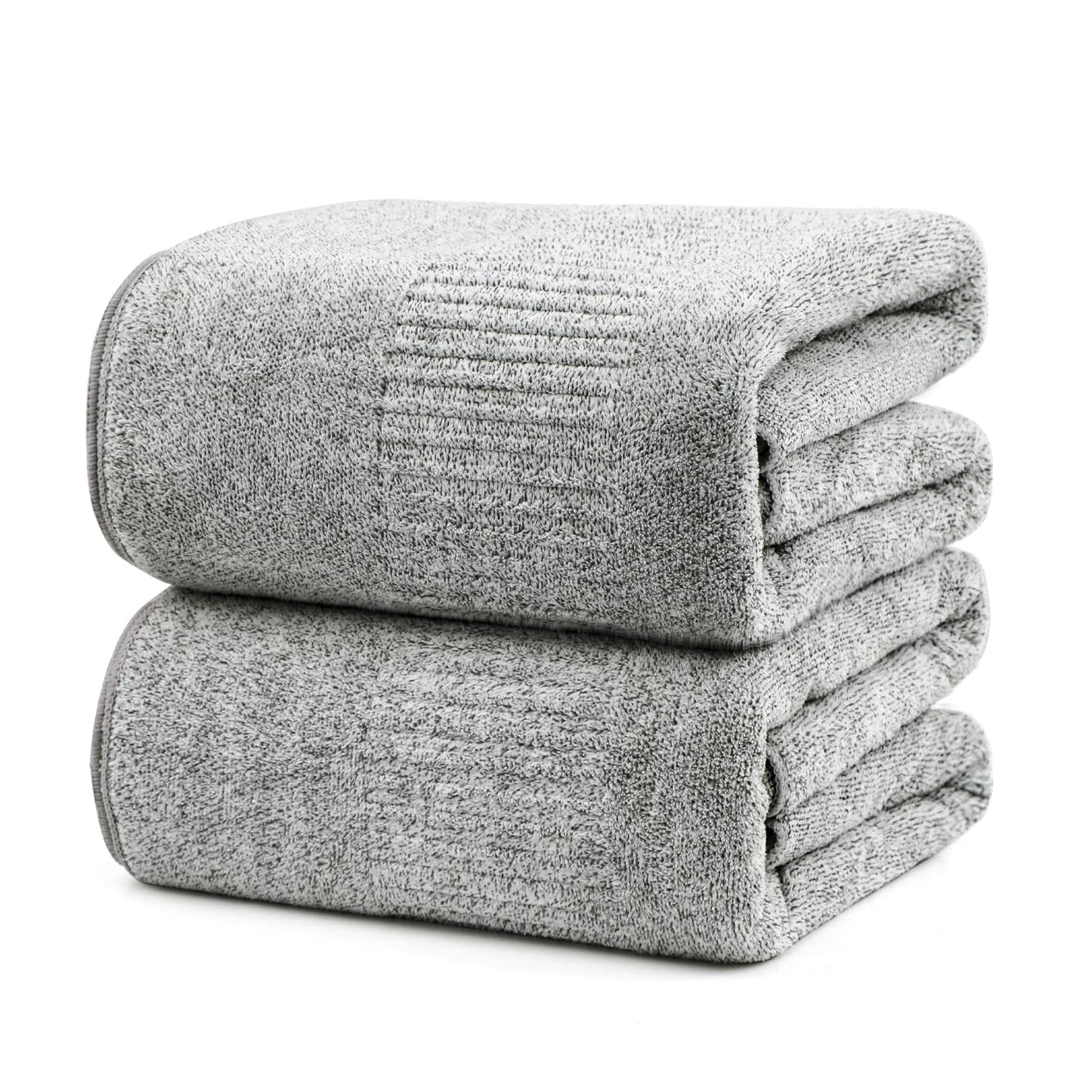 Bath Towels 4 Pack Large Bathroom Bamboo Viscose Towels 35” x 63” Plush Soft Bath Towel for Shower Extra Absorbent Jumbo Bath Sheet - Multipurpose Use as Sports, Travel, Fitness, Yoga (Purple)