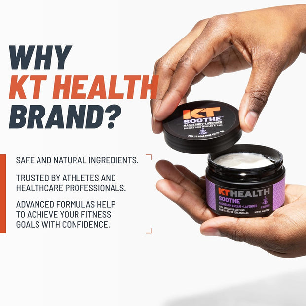 KT Health, Magnesium Cream, Activate - Warms & Loosens Tight Muscles - Use Pre-Workout to Reduce Stiffness