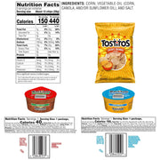 Tostitos Tortilla Chips Chip & Salsa Pack, 3oz Tostitos Crispy Rounds & 3.8oz Medium Salsa (16 count)