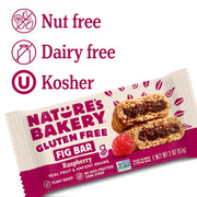 Nature’s Bakery Gluten Free Fig Bars, Raspberry, Real Fruit, Vegan, Non-GMO, Snack bar, 6 boxes with 6 twin packs (36 twin packs)