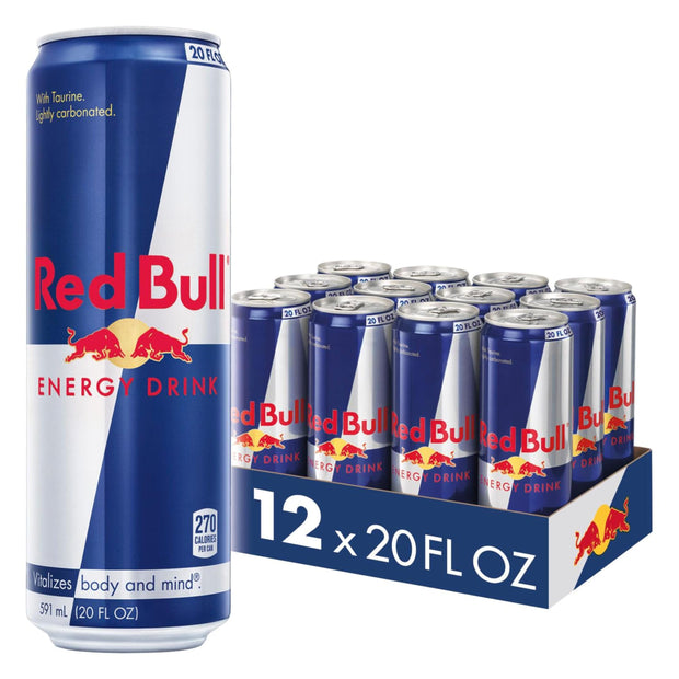 Red Bull Energy Drink with 80mg Caffeine plus Taurine & B Vitamins, 8.4 Fl Oz, Pack of 24 Cans