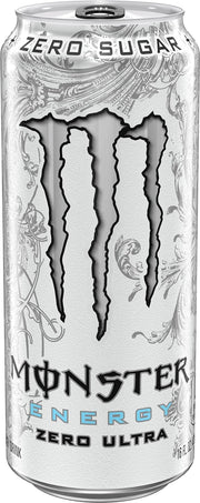 Monster Energy Zero Ultra, Sugar Free Energy Drink, 16 Ounce (Pack of 12)