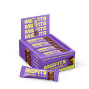 Misfits Vegan Protein Bars - Updated Gluten Free Recipe | Plant Based, Low Sugar & Carb, High Fiber Snacks | Variety Pack of 12 (4 Flavors)