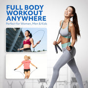 Jump Rope – Speed Jump Rope with Ball Bearings and Adjustable Cable – Jumping Cable for Men, Women, Kids – Ideal for Box, Sports, Cardio, Training – Tangle-Free Jumping and Memory Foam Handle