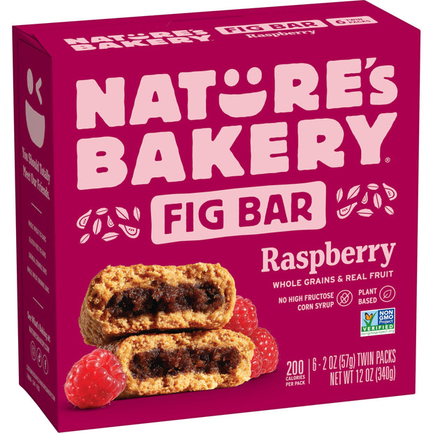 Nature’s Bakery Whole Wheat Fig Bars, Blueberry, Real Fruit, Vegan, Non-GMO, Snack bar, 6 Count (Pack of 6)