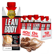 Lean Body Ready-to-Drink Salted Caramel Protein Shake, 20g Protein, Whey Blend, 0 Sugar, Gluten Free, 22 Vitamins & Minerals, (Recyclable Carton & Lid - Pack of 4)
