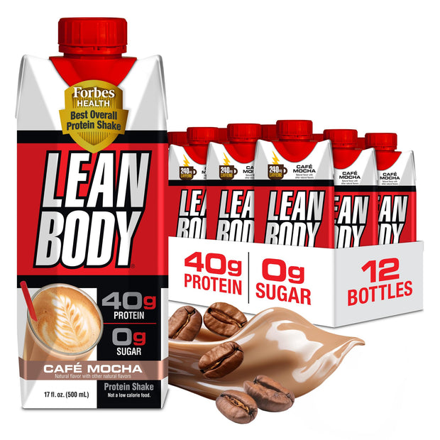 Lean Body Ready-to-Drink Cookies and Cream Protein Shake, 40g Protein, Whey Blend , 0 Sugar, Gluten No, 22 Vitamins & Minerals, (Recyclable Carton & Lid - Pack of 12) LABRADA , 17 Fl Oz (Pack of 12)