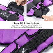 Sportneer Upgrade Adjustable Ankle and Wrist Weights for Women and Men 1-7 lbs / 1-10 lbs Set | Comfortable, Secure Fit for Walking, Running, Fitness, Physical Therapy, Home Gym