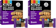 KIND Soft Baked Squares, Salted Caramel Almond Flour Blondie, Healthy Snack Bars, Gluten Free, 5g Protein, 6 Count