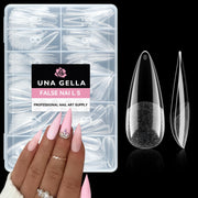 UNA GELLA Solid Nail Glue Gel Soft Gel Nail Tips Glue 15ml Lamp Curing Needed Solid Soak Off Glue Super Strong Nail Glue For Fake Acrylic Nails Extension Press On Nails