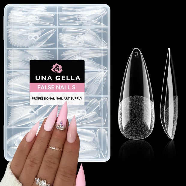 UNA GELLA Solid Nail Glue Gel Soft Gel Nail Tips Glue 15ml Lamp Curing Needed Solid Soak Off Glue Super Strong Nail Glue For Fake Acrylic Nails Extension Press On Nails