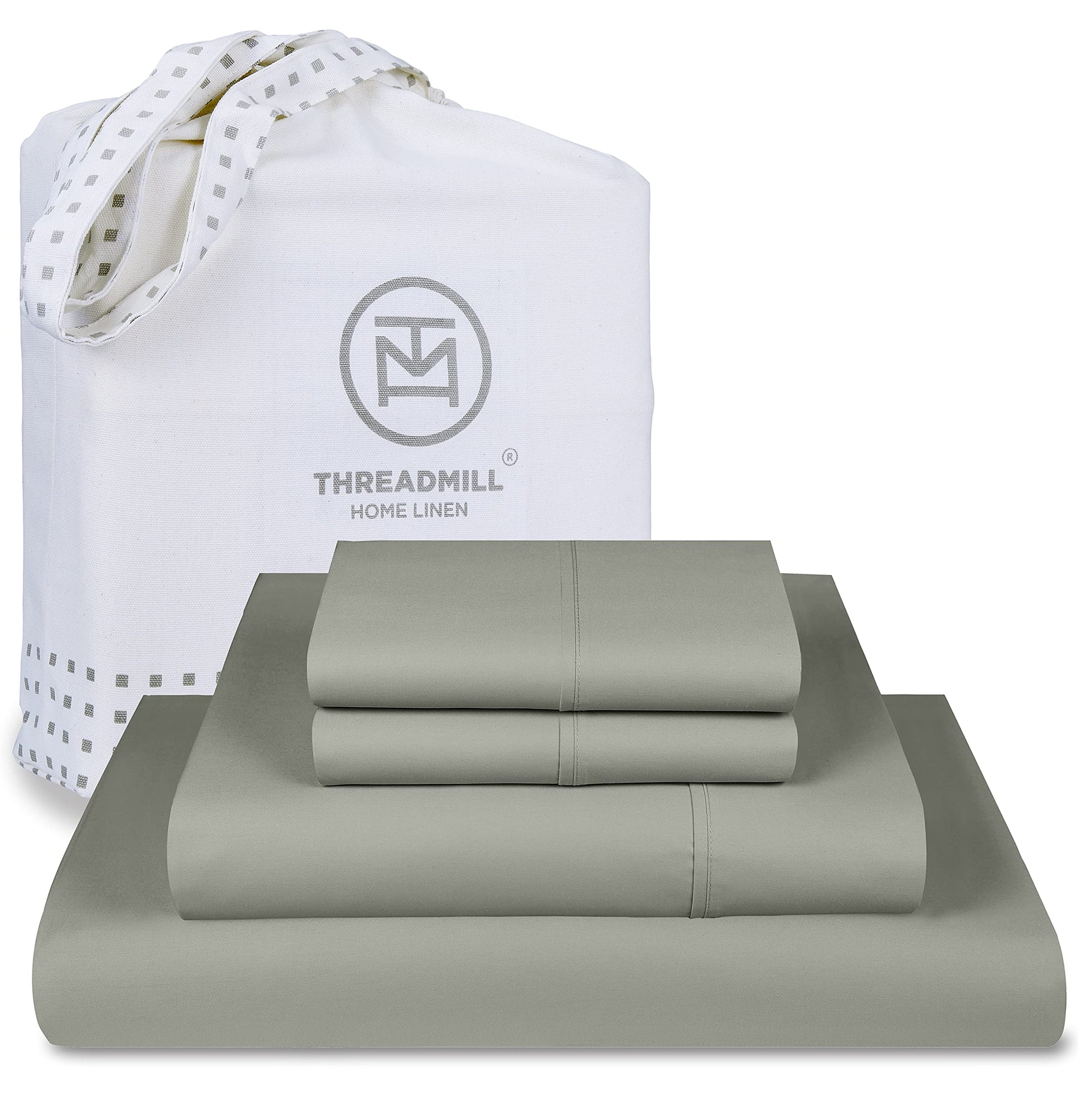 Threadmill Luxury 100% Cotton King Size Sheets Set- 800 Thread Count Jacquard Celine Hotel White, Better Than Egyptian Cotton,4 Pc Striped Bed Set, Damask Bed Sheets with 16" Deep Pocket
