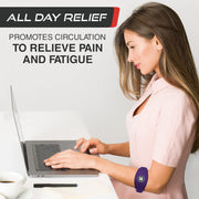 Sleeve Stars Tennis Elbow Brace for Women - Adjustable Tennis Elbow Strap, Golfers Elbow Brace for Men, Counterforce Brace for Tennis Elbow for Tendonitis Relief, Fits 9"-23" (Single/Black)