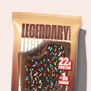 Legendary Foods 22g Protein Pastry - 0g Added Sugar, Low Carb and Gluten Free Keto Snack, Diabetic Friendly High Nutrient Alternative – 8x Double Chocolate Bars