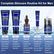 Skin Care for Men,Professional Hydrating,Firming,Anti-Aging & Wrinkle Mens Facial Skin Care Routine Kit Set,Christmas Valentines Fathers Birthday Gifts for Men Him Dad Father Boyfriend Husband
