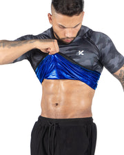 Kewlioo Sauna Shirt for Men - Heat Trapping Sweat Vest, Sauna Suit For Men, Compression Workout Sweat Suit for Gym, Workouts