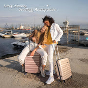 Luggage Set with Spinner Wheels and TSA Lock, 3 Pieces Expandable Hardside Suitcase for Travel, Hardshell Luggage Sets, 20", 24", 28", Black