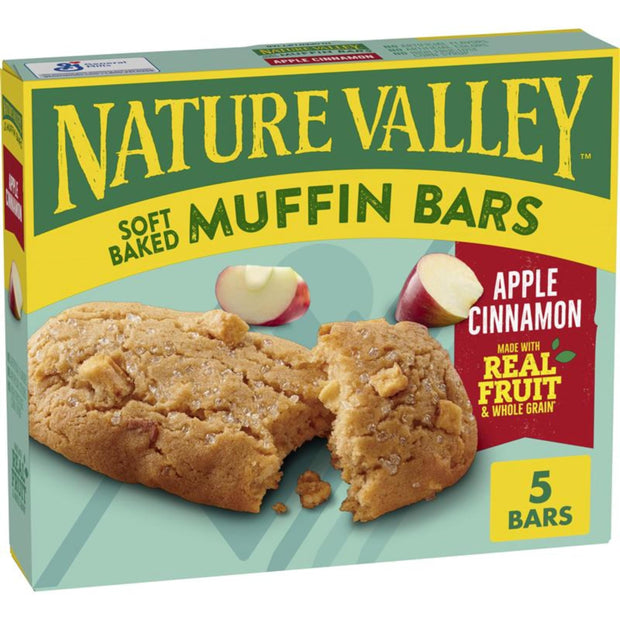 Nature Valley Soft Baked Muffin Bars, Blueberry, Snack Bars, 10 Bars, 12.4 oz