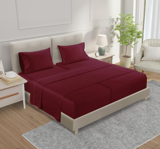 100% Egyptian Cotton Sheets King Size Sheets Set with Fully Elasticated Fitted Sheet & Pillowcase sets, 800 TC Hotel Collection Deep Pocket King Sheet Set, No Pill Soft Breathable Luxury White Bedding