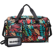 Small Gym Bag for Women, Travel Duffle Bag Carry On Weekender Bag with Shoe Compartment