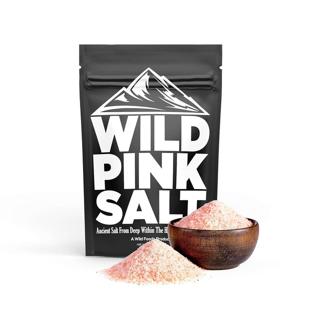 Wild Himalayan Pink Salt Fine Grain 100% Natural Hand-Mined Unrefined Pink Salt, Triple Spring Water Washed, Pure Flavor, 80+ Minerals (5lb Fine - Cooking Size)