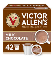 Victor Allen's Coffee Milk Chocolate Hot Cocoa SSC, 42 Count, Single Serve K-Cup Pods for Keurig K-Cup Brewers
