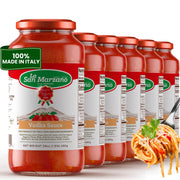 La San Marzano Marinara Sauce, 24 oz, Pasta Sauce Made in Italy, All Purpose Tomato Premium Quality, All Natural, Mediterranean Diet, Non GMO, Vegan, Gluten Free