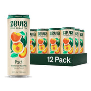 Zevia Organic Sugar Free Iced Tea, Tea Refresher Variety Pack, 12 Ounce Cans (Pack of 12)