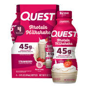 Quest Nutrition Vanilla Protein Shake, 45g Protein, 2g Sugar, 3g Net Carbs, Ready to Drink, Gluten Free, 12 Count