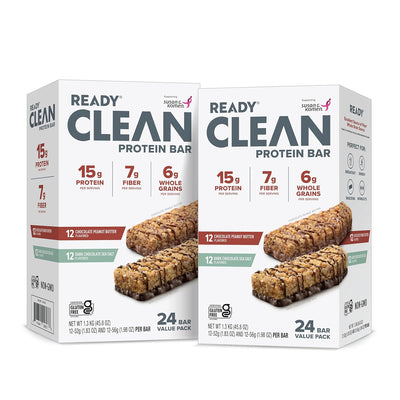 Ready® Protein Bars Twin Pack - 48CT Variety (2x 12ct Chocolate Sea Salt x 2x 12ct Chocolate Peanut Butter)