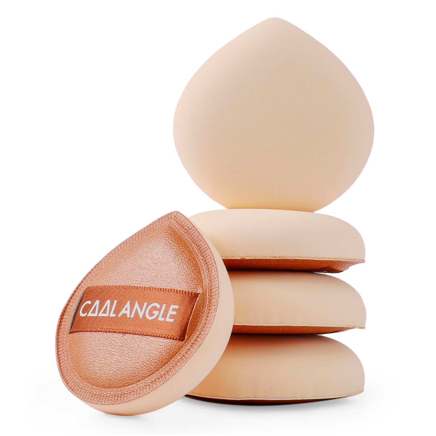 5Pcs Makeup Sponge For Foundation Concealer And Powder, Latex Free Blender Sponge For Natural And Easy Makeup Soft Long-lasting And Beginner-friendly, Green, Medium
