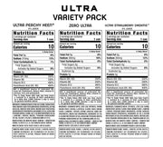 Monster Energy Ultra 3 Flavor Variety Pack, Zero Ultra, Ultra Peachy Keen, Ultra Strawberry Dreams, Sugar Free Energy Drink, 16 Ounce (Pack of 12)