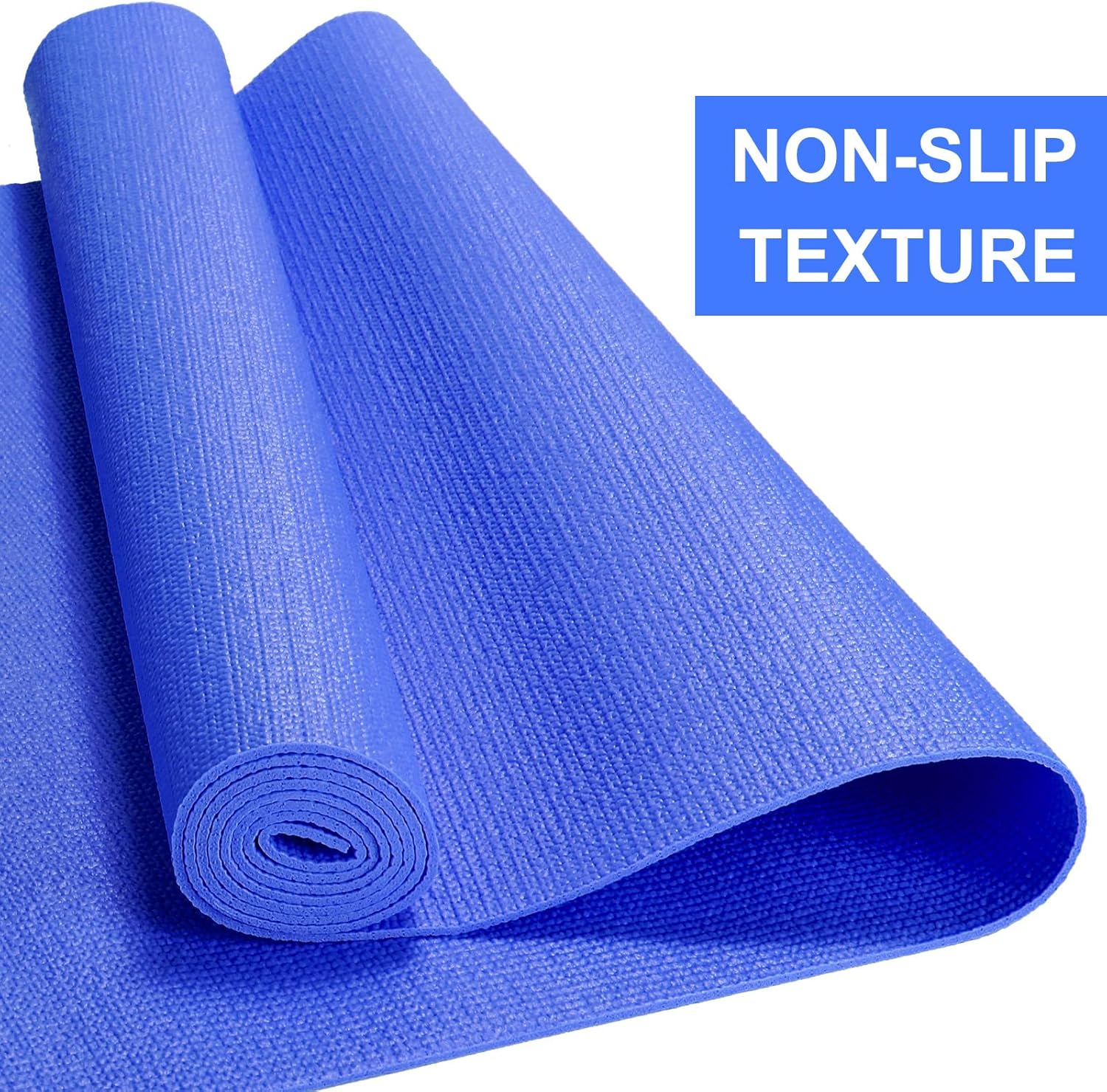 Funtery 24 Pcs 3 mm Thick Yoga Mat Exercise Workout Mat Non Slip Fitness Yoga Pad for Women Gym Home Yoga Pilates