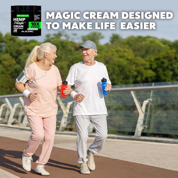 Super Natural Goods Hemp Cream Maximum Strength (8oz) Hemp Oil & Arnica, Soothes Discomfort on Joint Muscle Shoulder Hip Neck Knee & Back Support. All Soothing Cream. Instant Menthol Rub