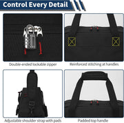 Small Gym Bag with Wet Pocket - 14 inch Mini Duffle Bag for Men & Women Lightweight Carry On Bag for Travel Sport - Black