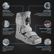 Z1 A12 Short Air Walker Ankle Fracture Boot - Orthopedic Walking Boot for Sprained Ankle, Injury - Support for Broken Foot & stability Stress Fracture Recovery Fits Left & Right Foot Men & Women (XL)