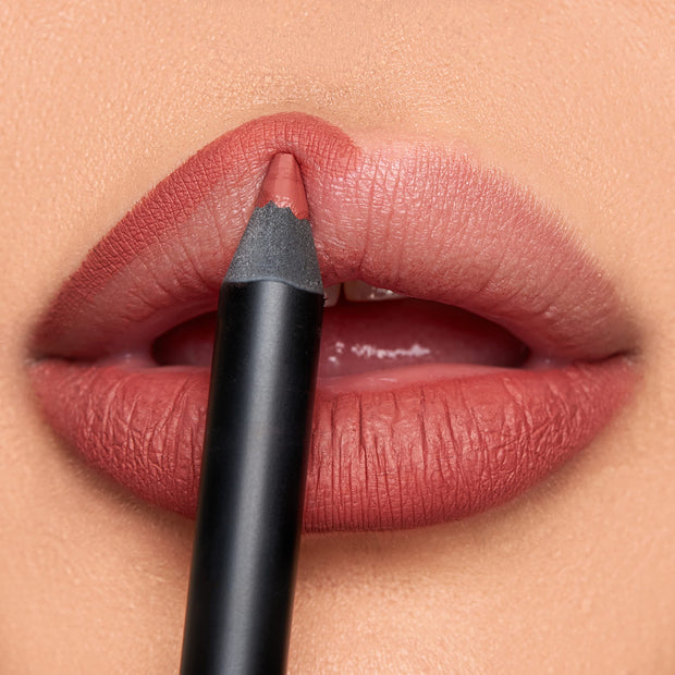 K7L Dark Pink Lip Crayon (Vegan) - Long Lasting and Waterproof - Buff