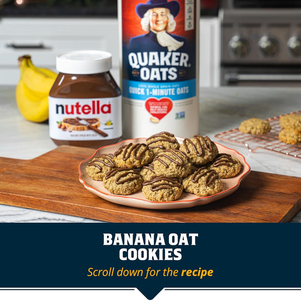 Quaker Quick 1-Minute Oatmeal, Non GMO Project Verified, 2.5 Pound (Pack of 2)