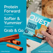 Quest Nutrition Snickerdoodle Protein Cookie, 15g Protein, 1g Sugar, 4g Net Carbs, Keto Friendly, High Protein, Low Carb 4 Count