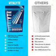 Vitalyte Electrolyte Powder Drink Mix, Isotonic Electrolyte Hydration Mix, Gluten Free Post Workout Powder Mix, Pack of 1, 35 oz., Cranberry Frost Flavor