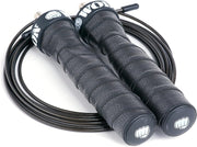 WOD Nation Attack Speed Jump Rope : Adjustable Jumping Ropes : Unique Two Cable Skipping Workout System : One Thick and One Light 11 Foot Cable : Perfect for Double Unders : Men and Women