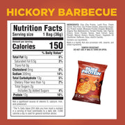 Pure Protein Popped Crisps, Hickory Barbecue, High Protein Snack, 12G Protein, 1.27oz., 12 Count