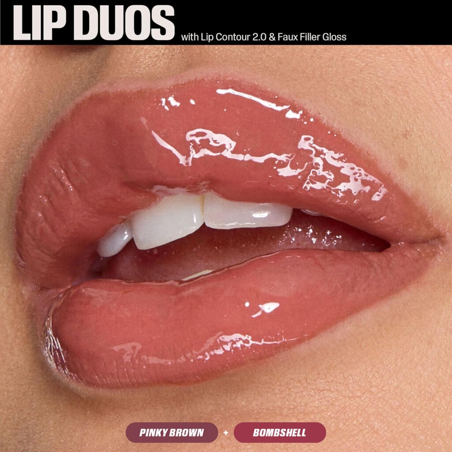 Huda Limited Edition Pink Kit Juicy Bombshell Lip Duo - Lip Pencil and Lip Gloss - Travel Size