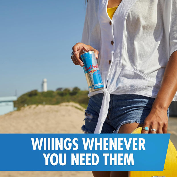 Red Bull Sugar Free Energy Drink with 80mg Caffeine plus Taurine & B Vitamins, 8.4 Fl Oz, Pack of 4 Cans