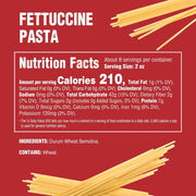 Rao's Homemade Fettuccini Pasta, 16oz, Traditionally Crafted, Premium Quality, From Durum Semolina Flour, Traditional Bronze Die Cut, Imported from Italy